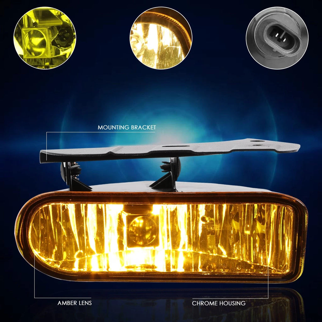 Amber Lens Bumper Fog Light Set for Cadillac Escalade (2002–2006)