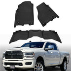 Set of 2 Front and Rear Floor Mats for Ram 2500 3500 Crew Cab (2019–2024)