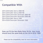 Mirror Covers Top Half Set Replacement for 2019 GMC Sierra 1500 LD (2019–2020)