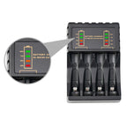 4-Slot Charger for AA AAA NICD NIMH Rechargeable Batteries