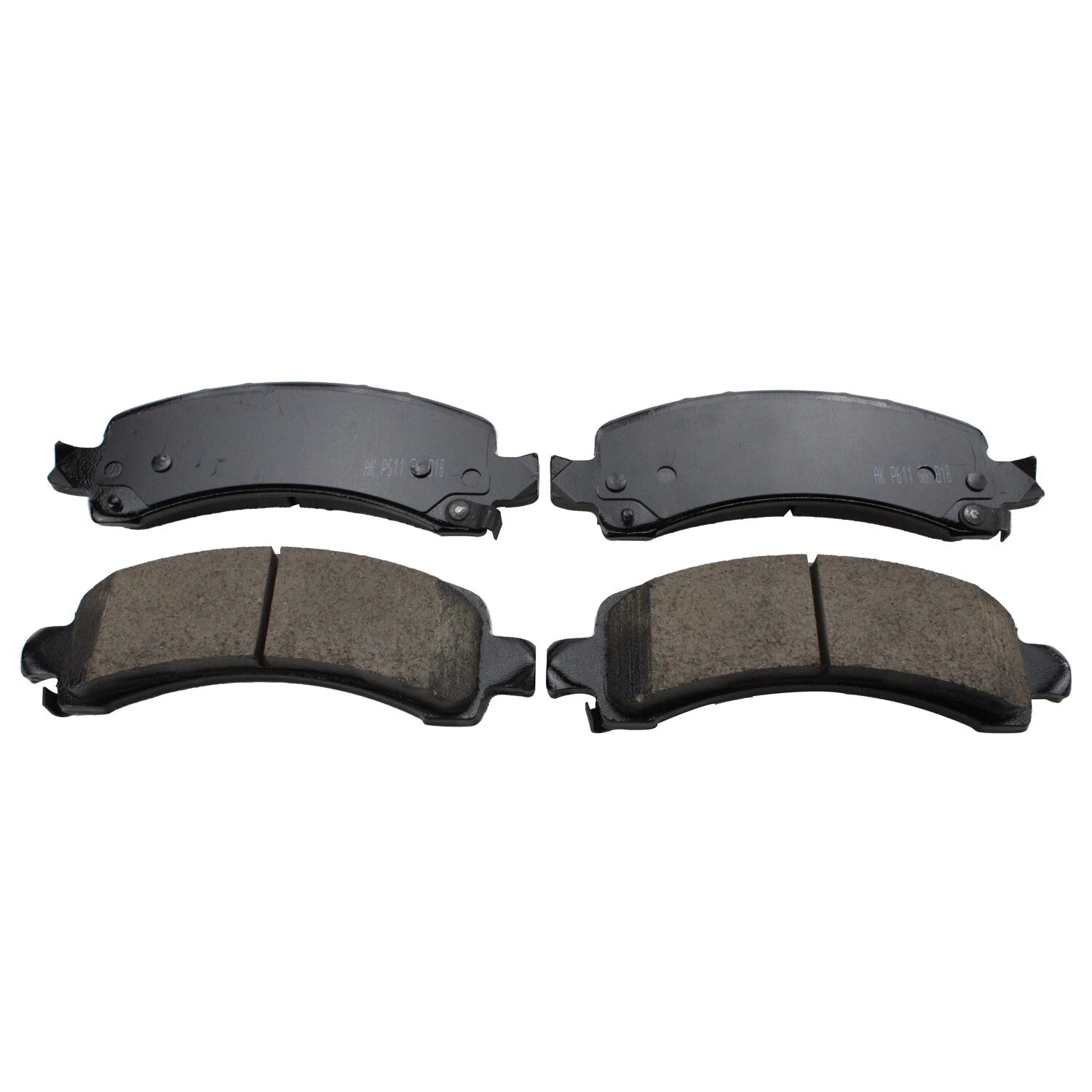 Set of 4 Akebono Rear Ceramic Disc Brake Pads for Chevrolet GMC Cadillac