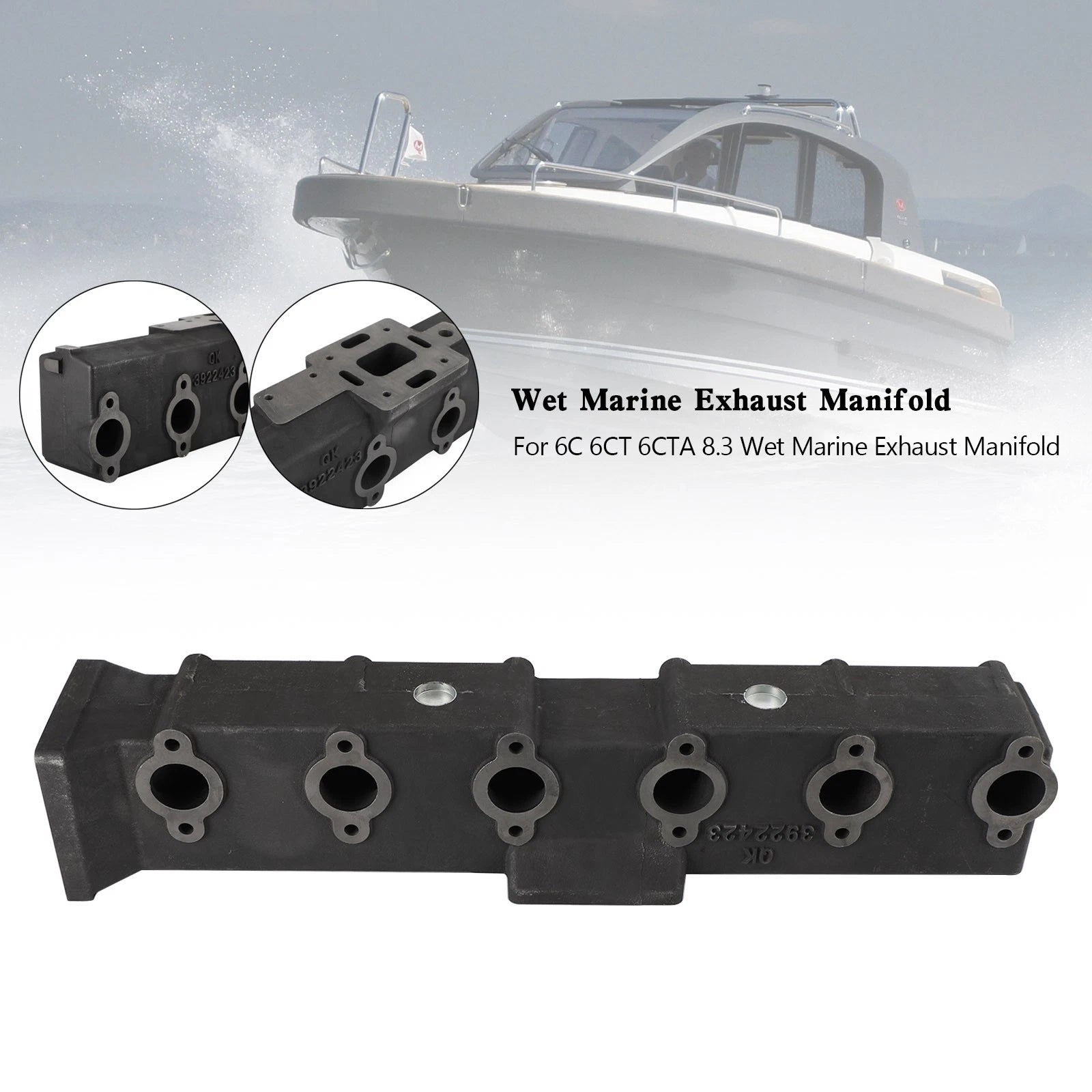 Exhaust Manifold for Cummins 6C 6CT 6CTA 8.3 (3922935, 3911670)