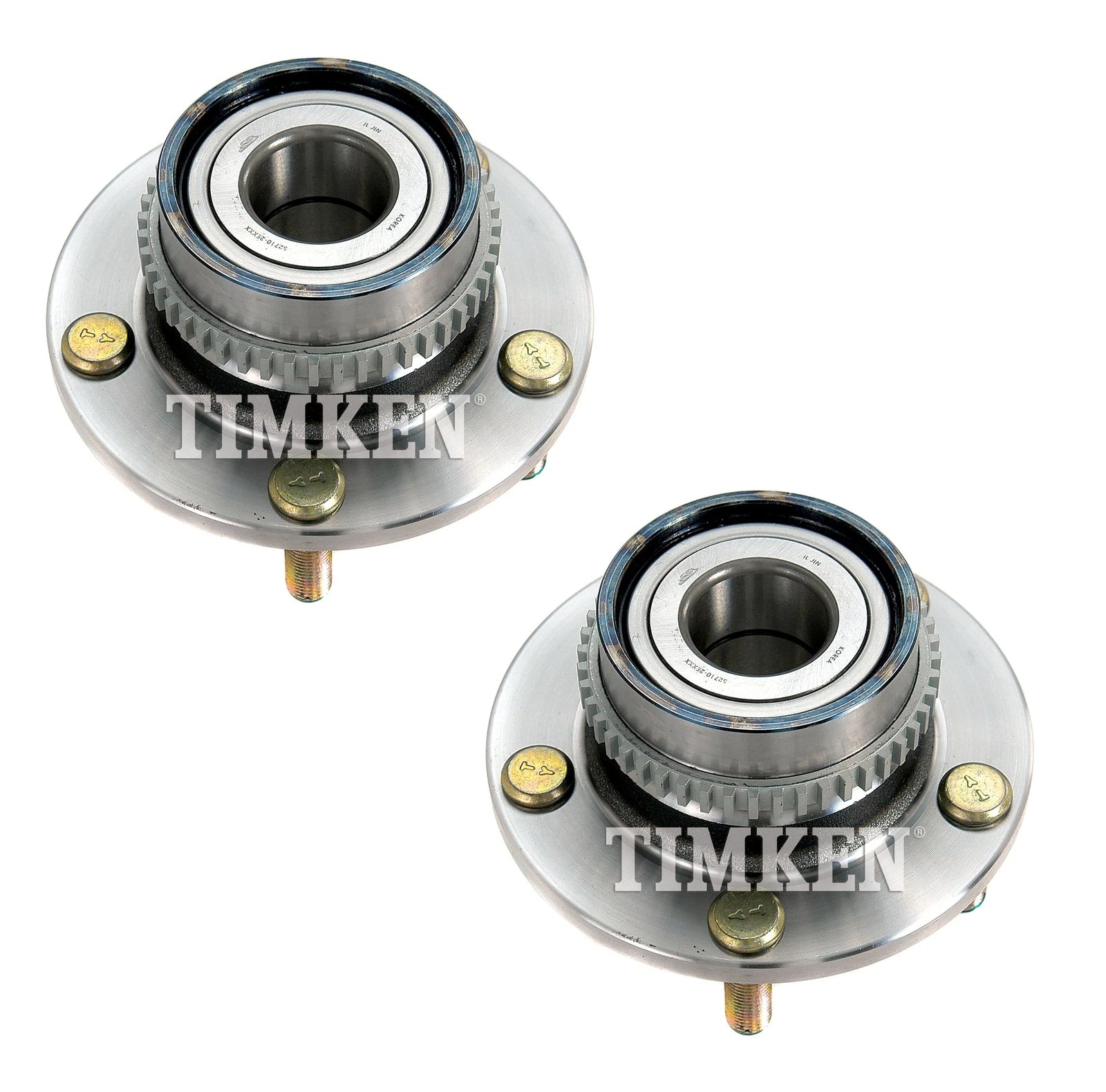 Set of 2 Rear Wheel Bearing & Hub Assemblies for Hyundai Kia FWD