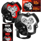 2X LED Pod Work Light for Jeep Truck SUV (6120lm)