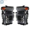 Pair LED Headlights for Chevy Silverado 2500HD (2020–2023)