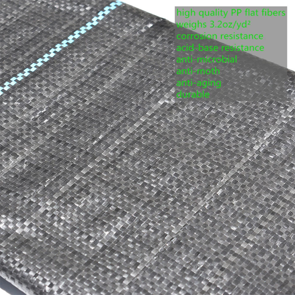 4FT Wide Woven Ground Cover Landscape Fabric Weed Barrier Garden Mat