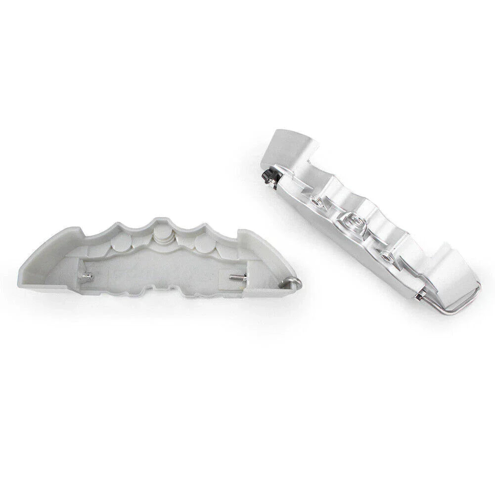 3 x Silver 3D Front Rear Disc Brake Caliper Covers for Universal Car Truck