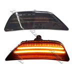 2X Full LED Smoked Lens Front Bumper Side Marker Lights for Kia K5 (2021–2024)