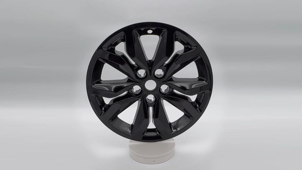 Wheel Skins Set of 4 Gloss Black Plastic for Chevy Impala (2016–2019)