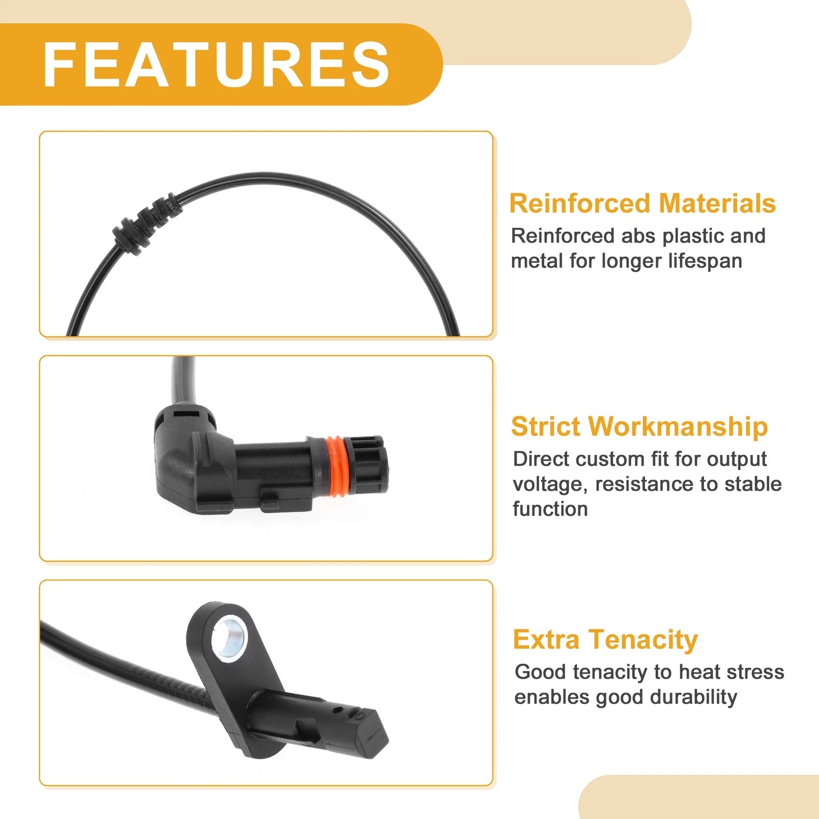 ABS Wheel Speed Sensor No. 2079057701 for Mercedes-Benz E400 (2017–2019)