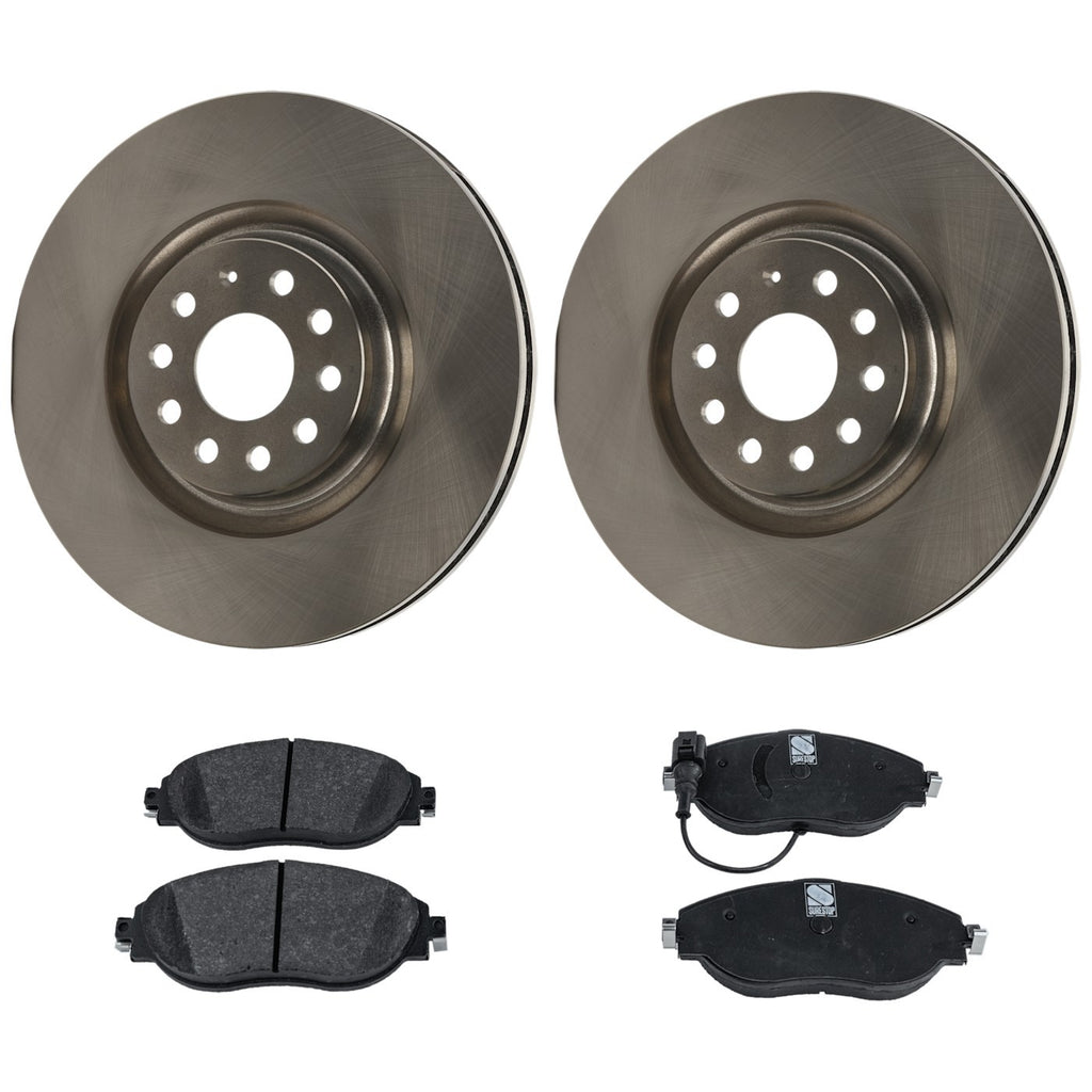 Brake Disc Rotors and Pads Kit for VW GTI Jetta Audi S3 Golf R