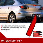 Pair Red LED Rear Side Marker Lights for Mazda 3 (2004–2008)