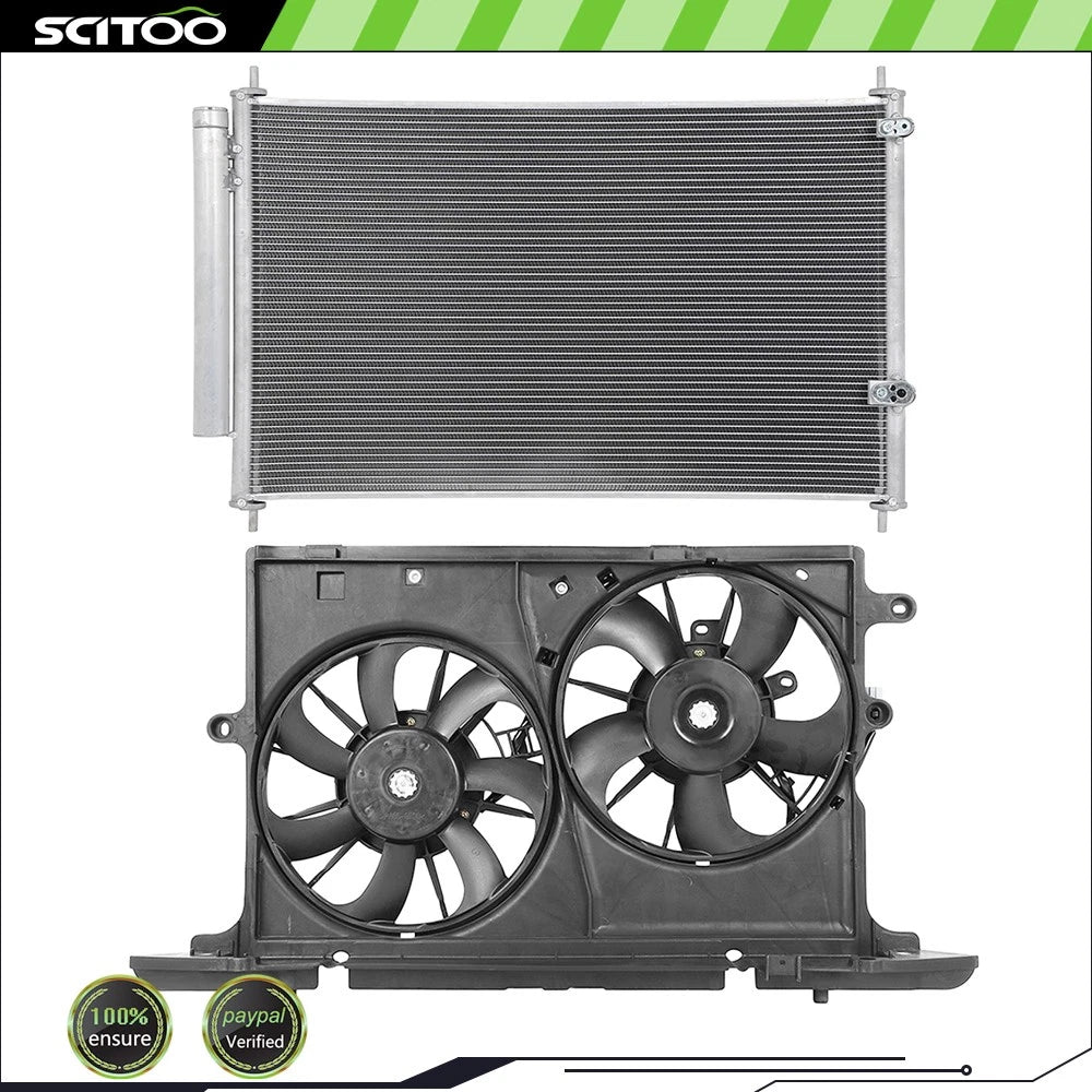 A/C Condenser and Cooling Fan Kit for Scion xB (2008–2015)