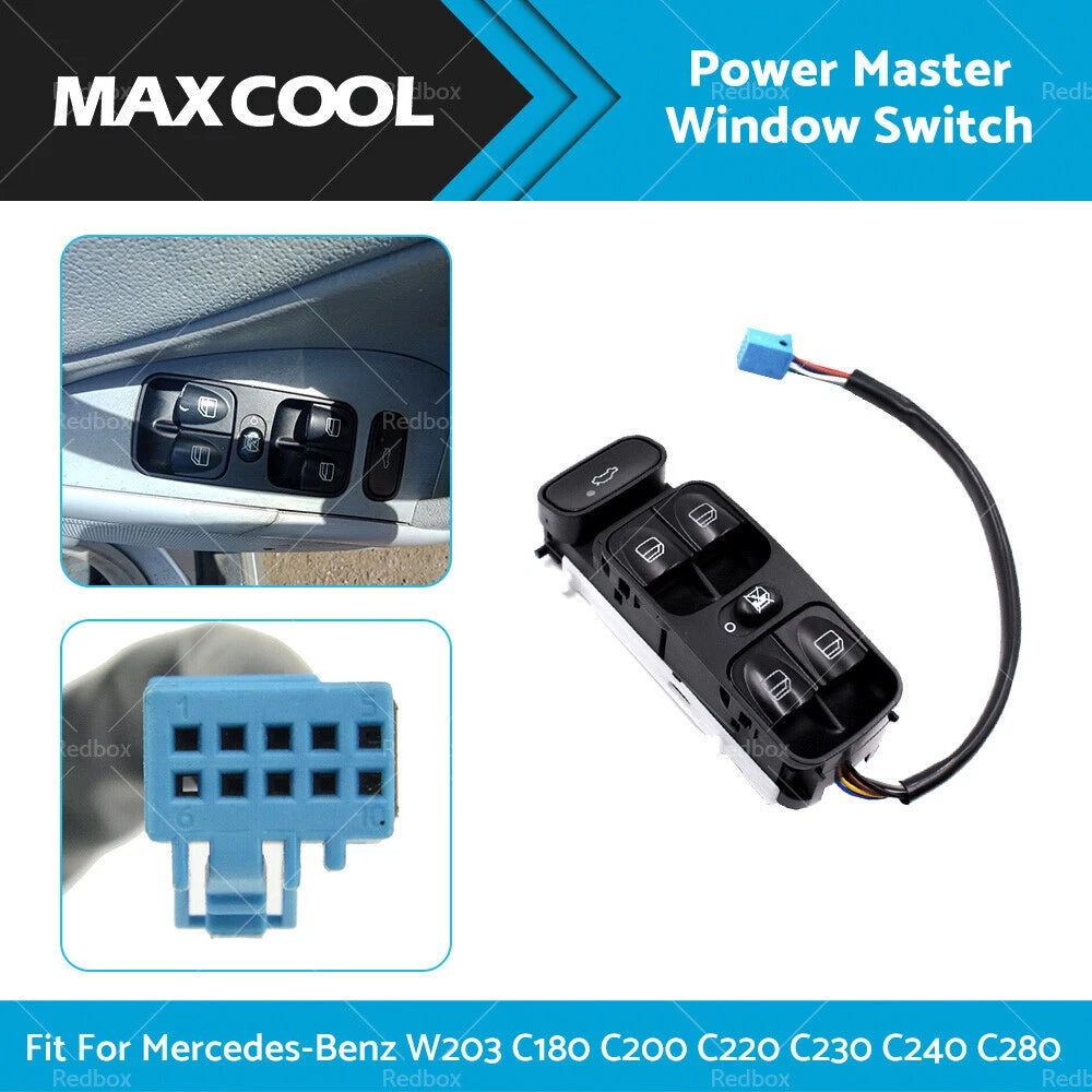 Master Window Switch for Mercedes W203 C180 C200 C220 C230 C240 C280 (2000–2007)