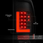 Red LED L-Bar Tail Brake Light Lamps for Ford Super Duty F150 (1999–2007)