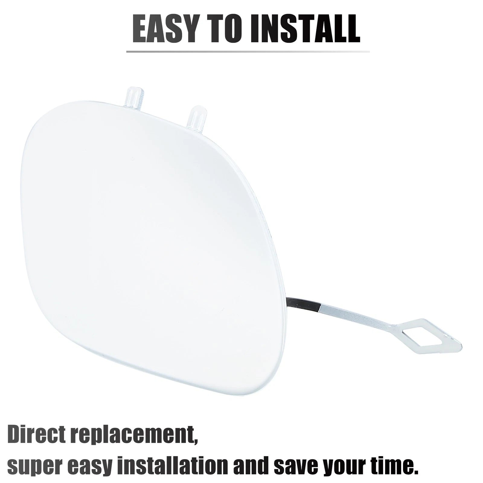 Tow Hook Eye Hole Cover for Mercedes-Benz C-Class W205 (2015–2021) White