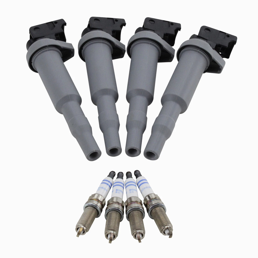 Set of 4 Ignition Coils & Spark Plugs for BMW F22 F25 F30 (2012–2019)