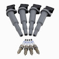 Set of 4 Ignition Coils & Spark Plugs for BMW F22 F25 F30 (2012–2019)