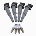 Set of 4 Ignition Coils & Spark Plugs for BMW F22 F25 F30 (2012–2019)