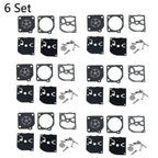 Set of 6 Carburetor Repair Kits for ZAMA RB-39 Poulan McCulloch Chainsaw