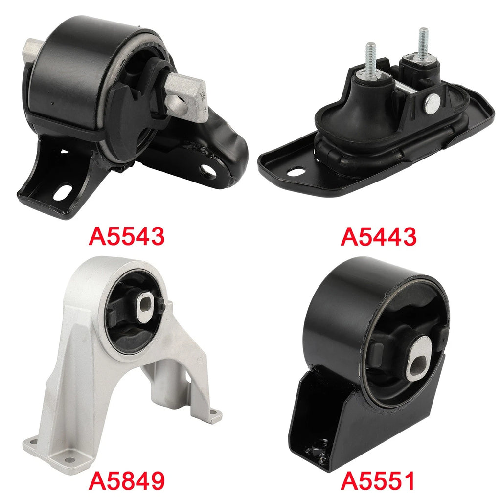Set of 4 Engine Motor & Transmission Mounts for Dodge Journey (2011-2019)