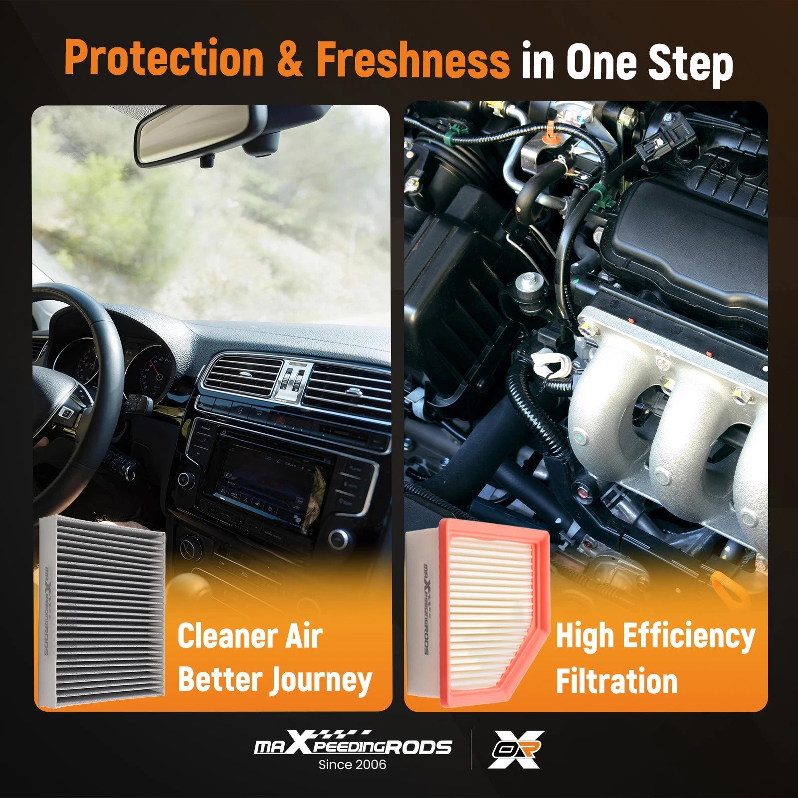 Air Filter Combo Set for Nissan Rogue (2021-2025)