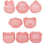 8 Piece Animal-Shaped Cookie Cutters for Baking