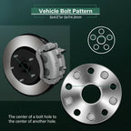 Set of 4 Hubcentric Wheel Spacers 20mm 5x4.5 12x1.25 for Subaru Impreza WRX STI