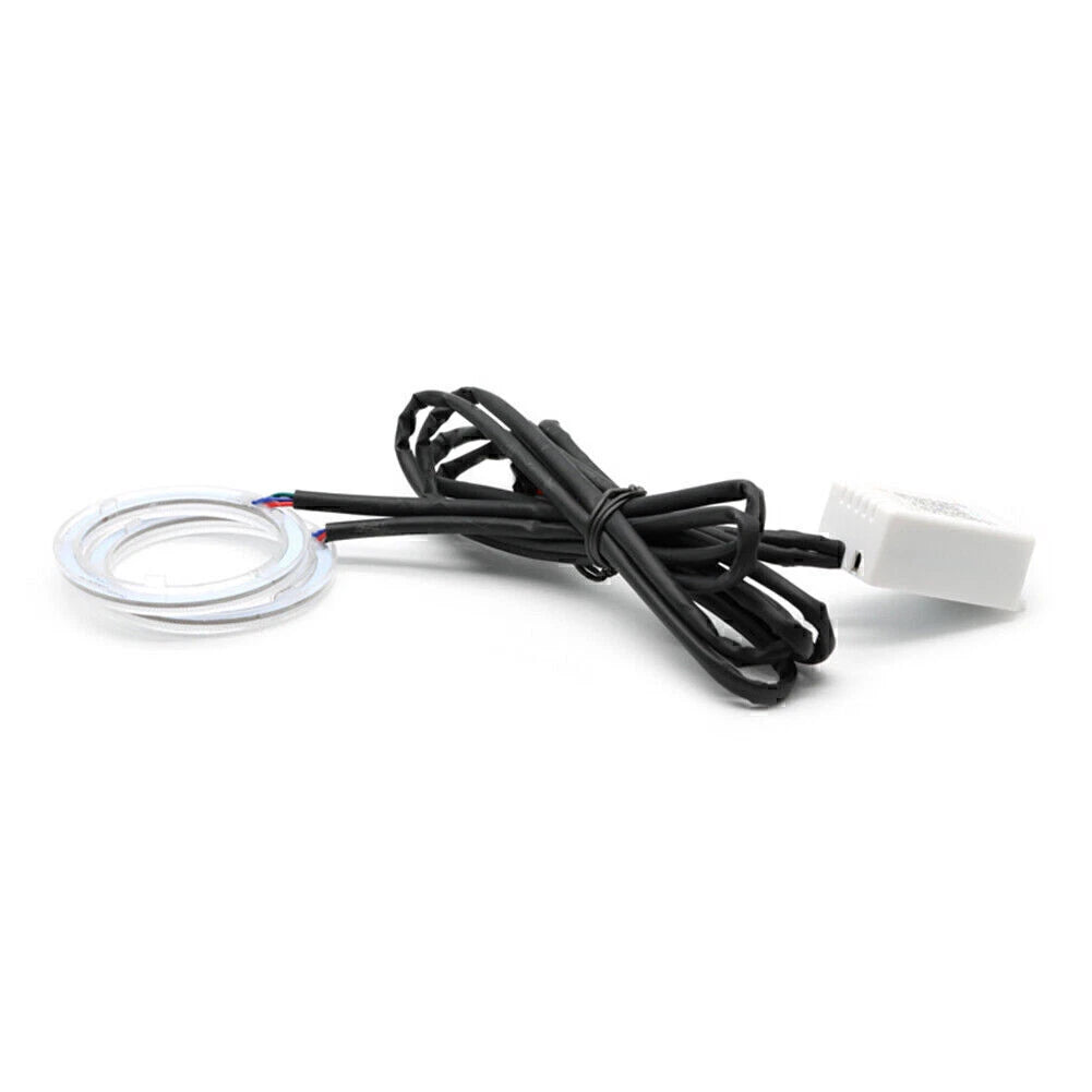 2X RGB COB LED Halo Rings Lamp Kit for Universal Cars (100MM)