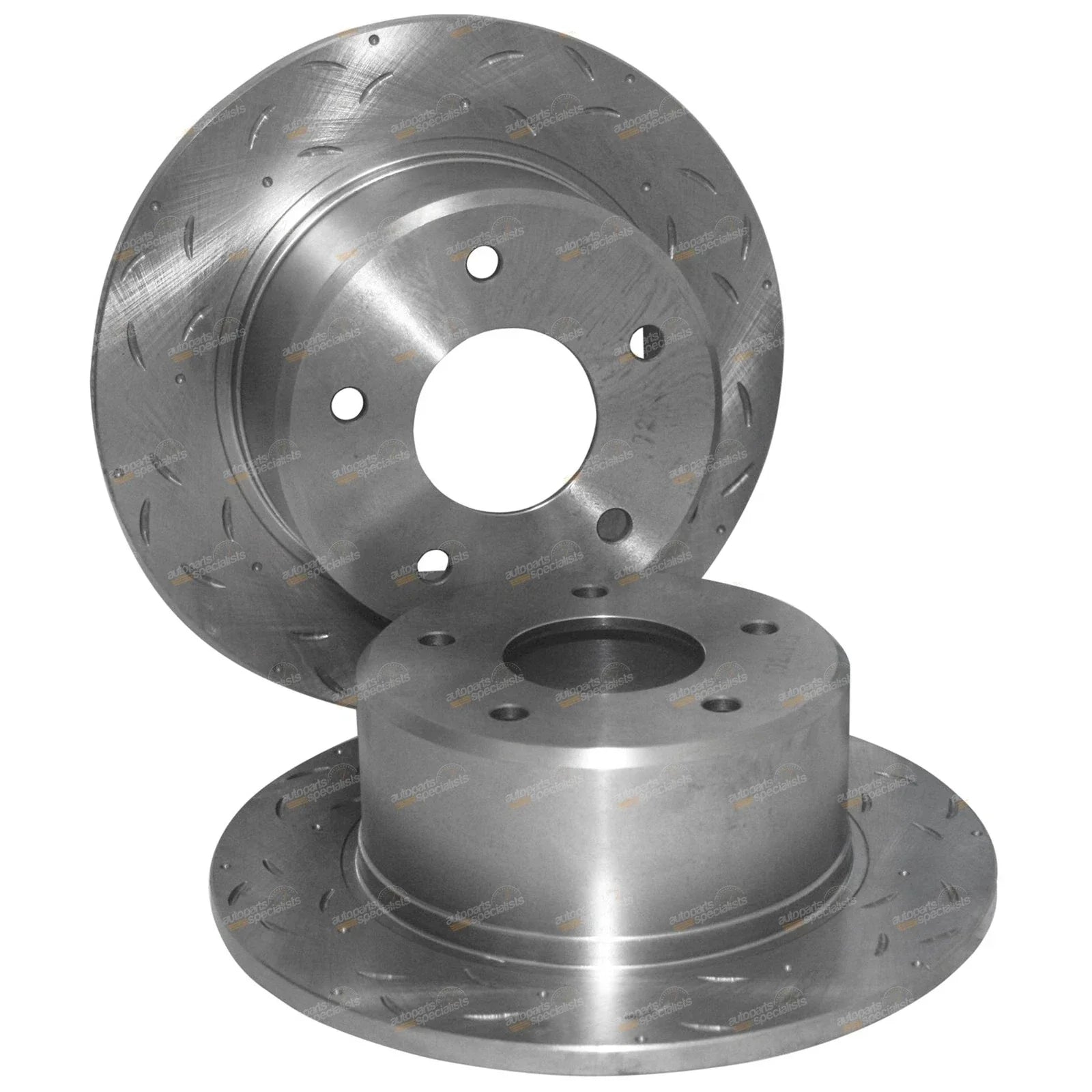 2 x Rear Disc Brake Rotors Slotted + Drilled for Holden Commodore VR VS IRS