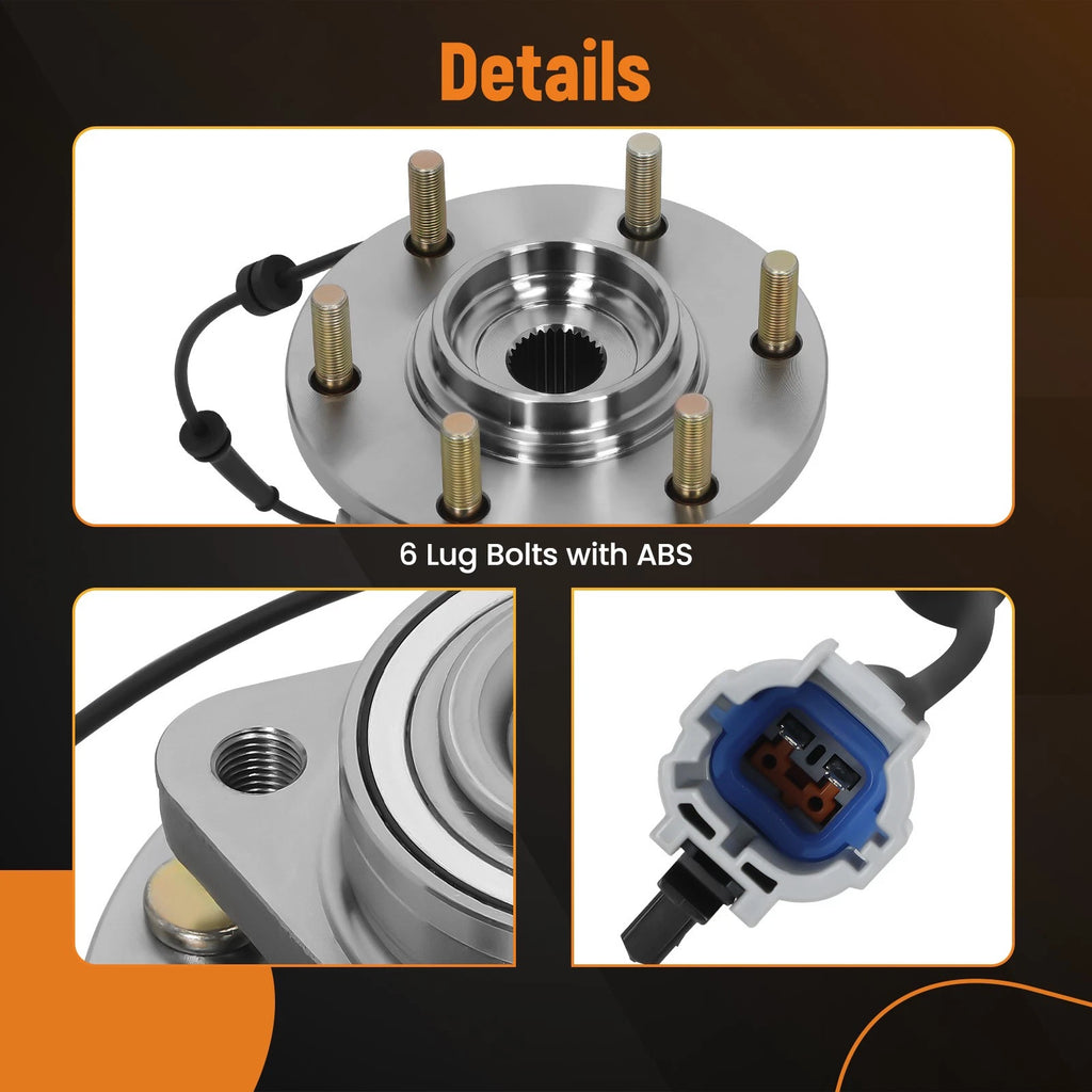 Front Wheel Hub Bearing Assembly for Nissan Armada Titan Infiniti QX56 (2008–2010)