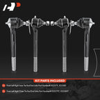 Set of 4 Inner & Outer Tie Rod Ends for Chevy Blazer (1996-2005)