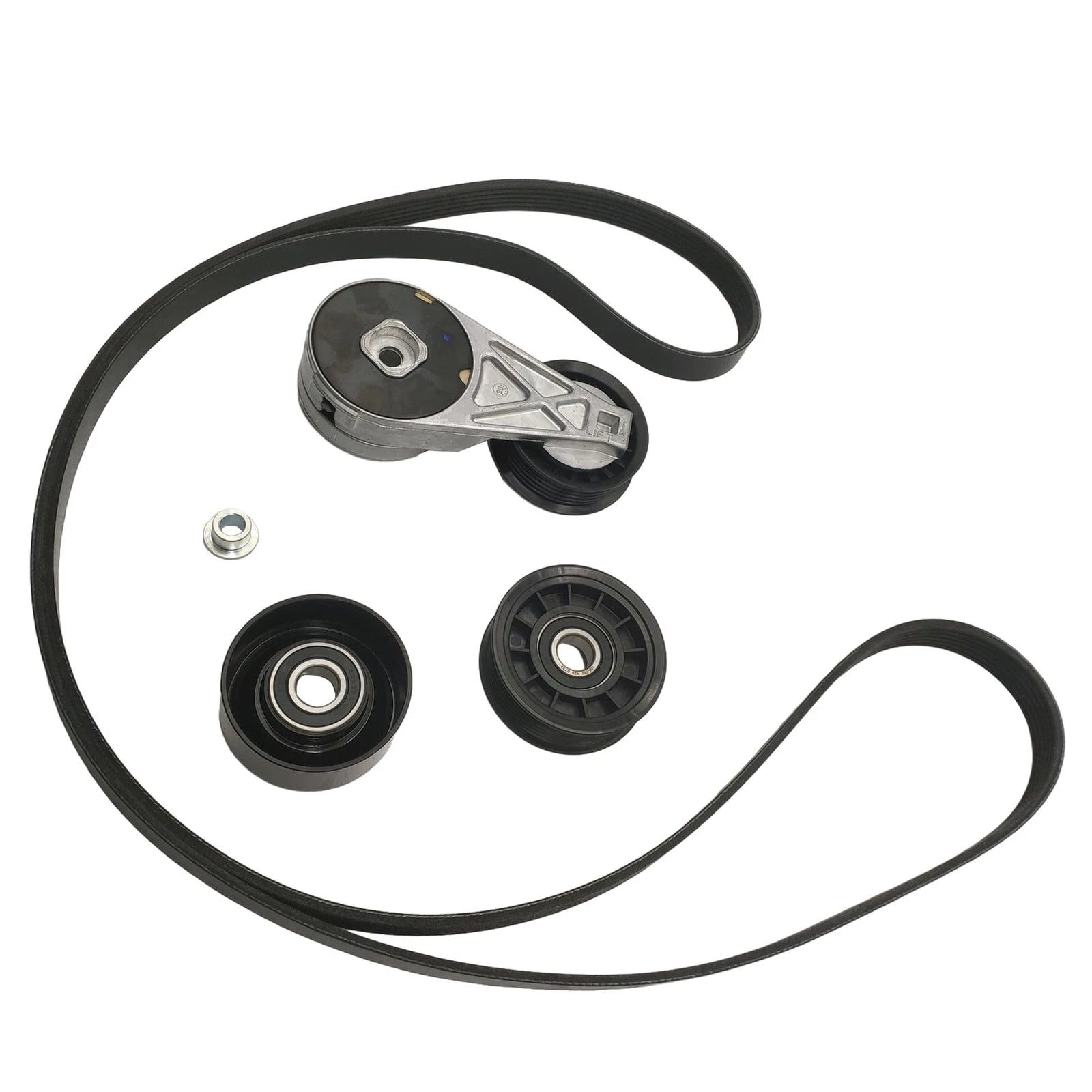Serpentine Belt Tensioner Pulley Kit for Chevy Equinox Pontiac Torrent (2005–2009)