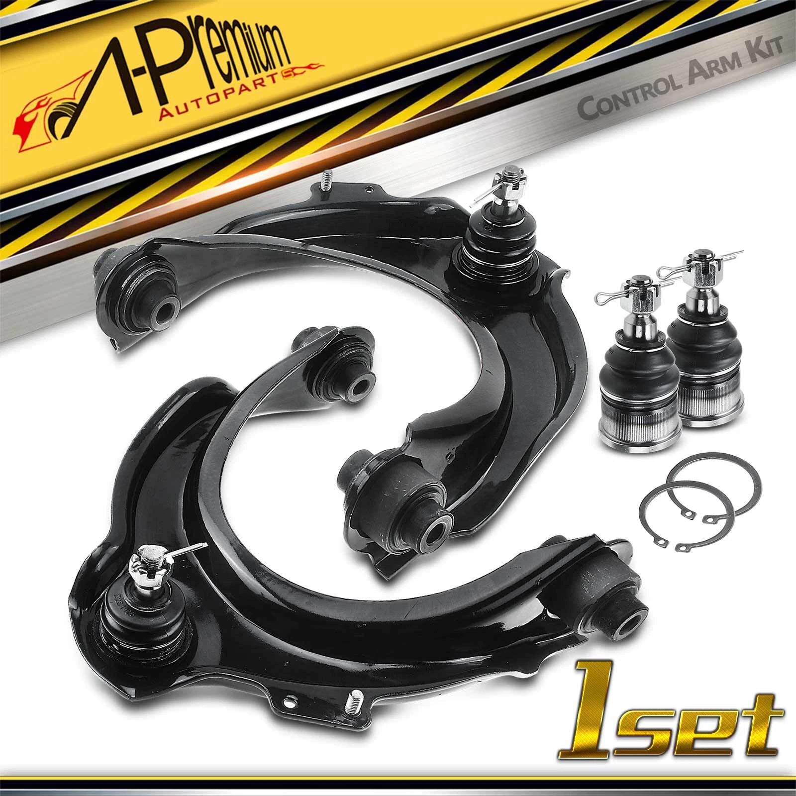 Set of 4 Front Control Arm Ball Joints for Honda Accord (2003–2007) Acura TSX