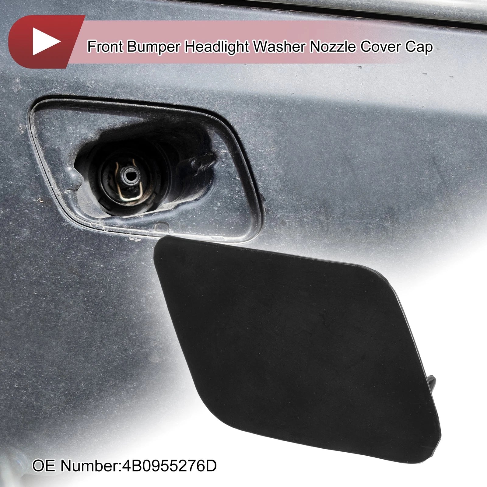 Front Right Washer Nozzle Cover Cap for Audi A6 C5 (2001–2005) 1 Pcs