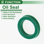 Set of 5 Oil Seal Rotary Shaft Seal 16x22x4mm High Pressure Green