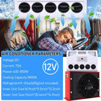 12V 11000 BTU Truck Air Conditioner for Semi Trucks (Fits Bus RV Caravan)