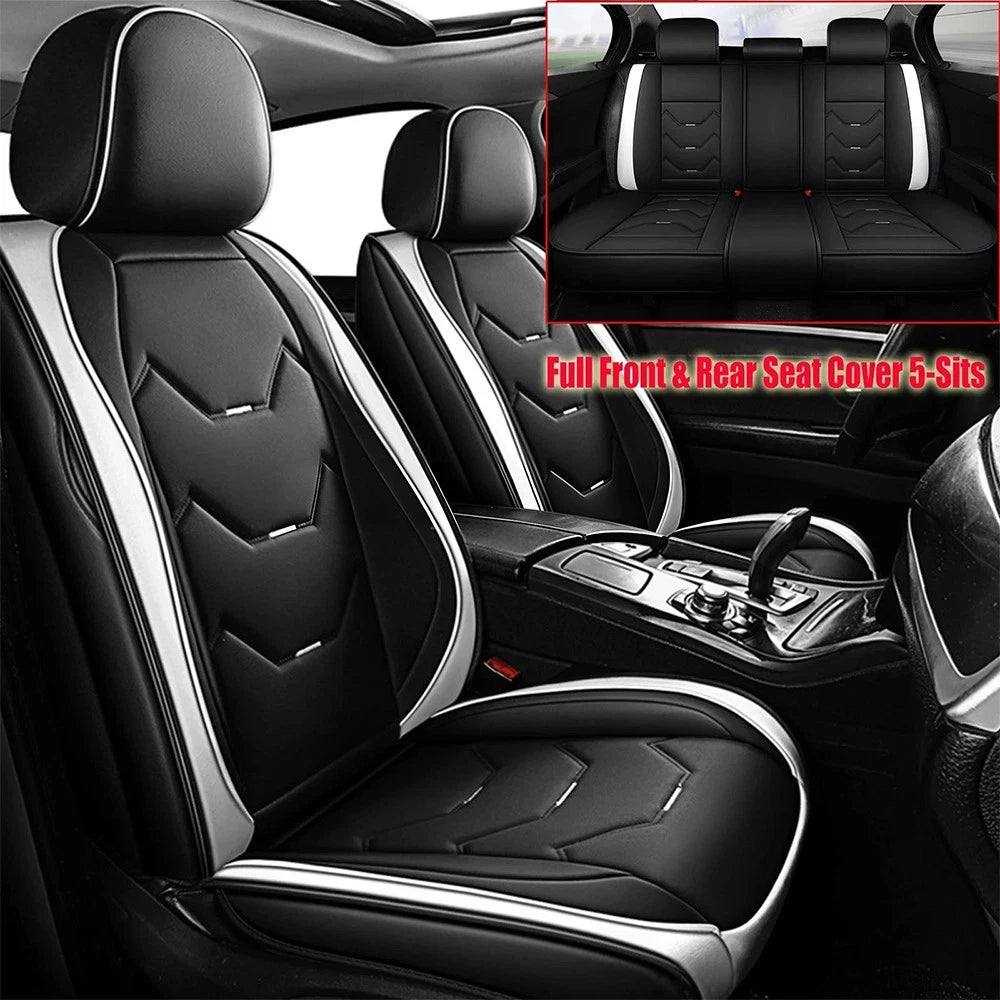 Faux Leather Car Seat Covers for Honda Toyota (5 Seats)