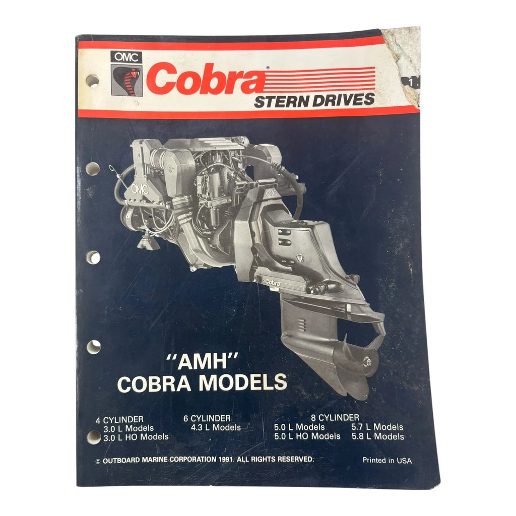 OMC Cobra Stern Drives Service Manual for Cobra Models (1991) 508148