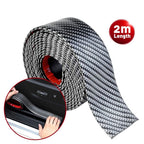 Car Door Carbon Fiber Scuff Cover Strip for