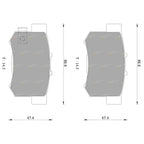 Rear Disc Brake Pads Set for Honda CR-V (2001 - 2006)
