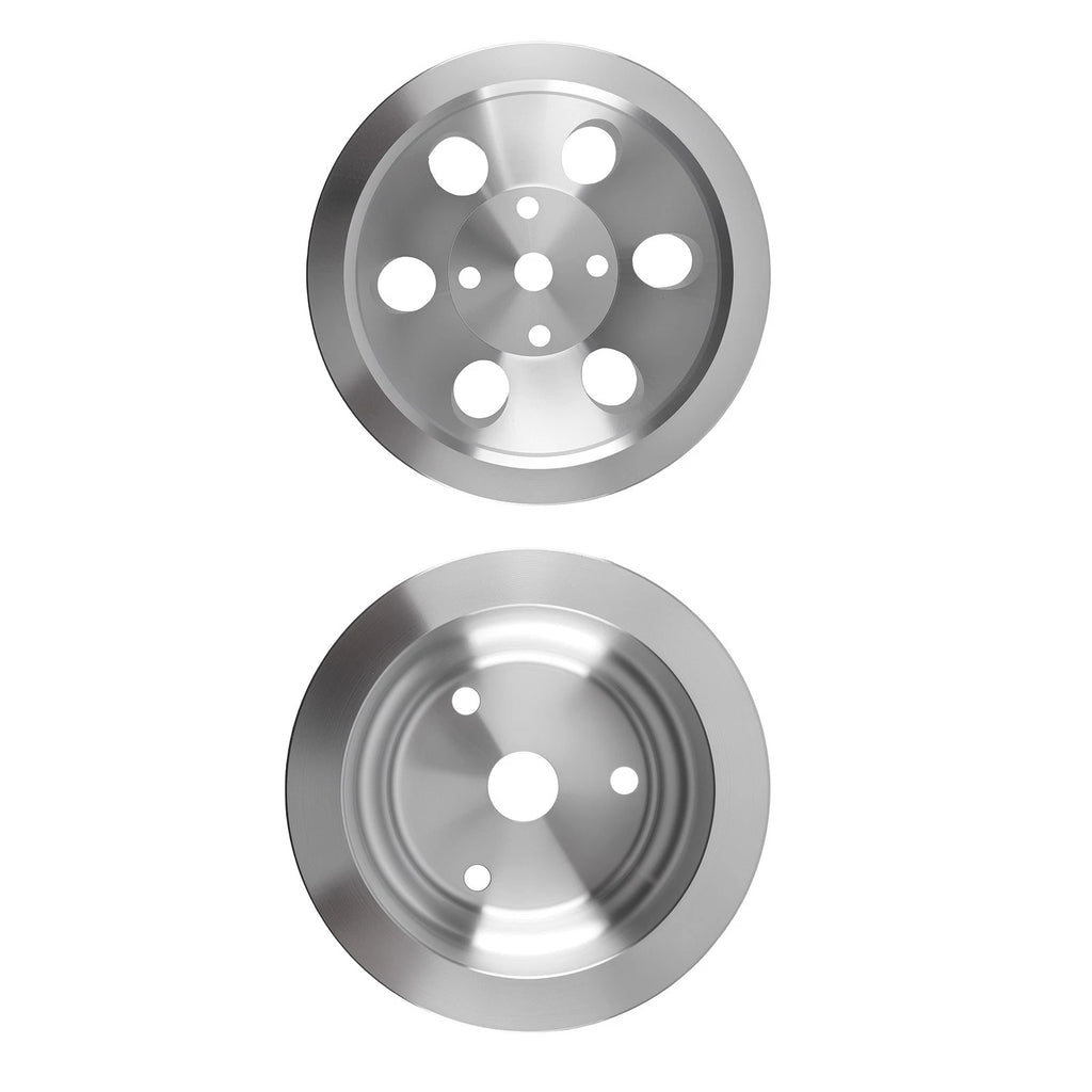 Double Groove V-Belt Crankshaft Pulley for Chevy SBC 265-400 (1969–1986)