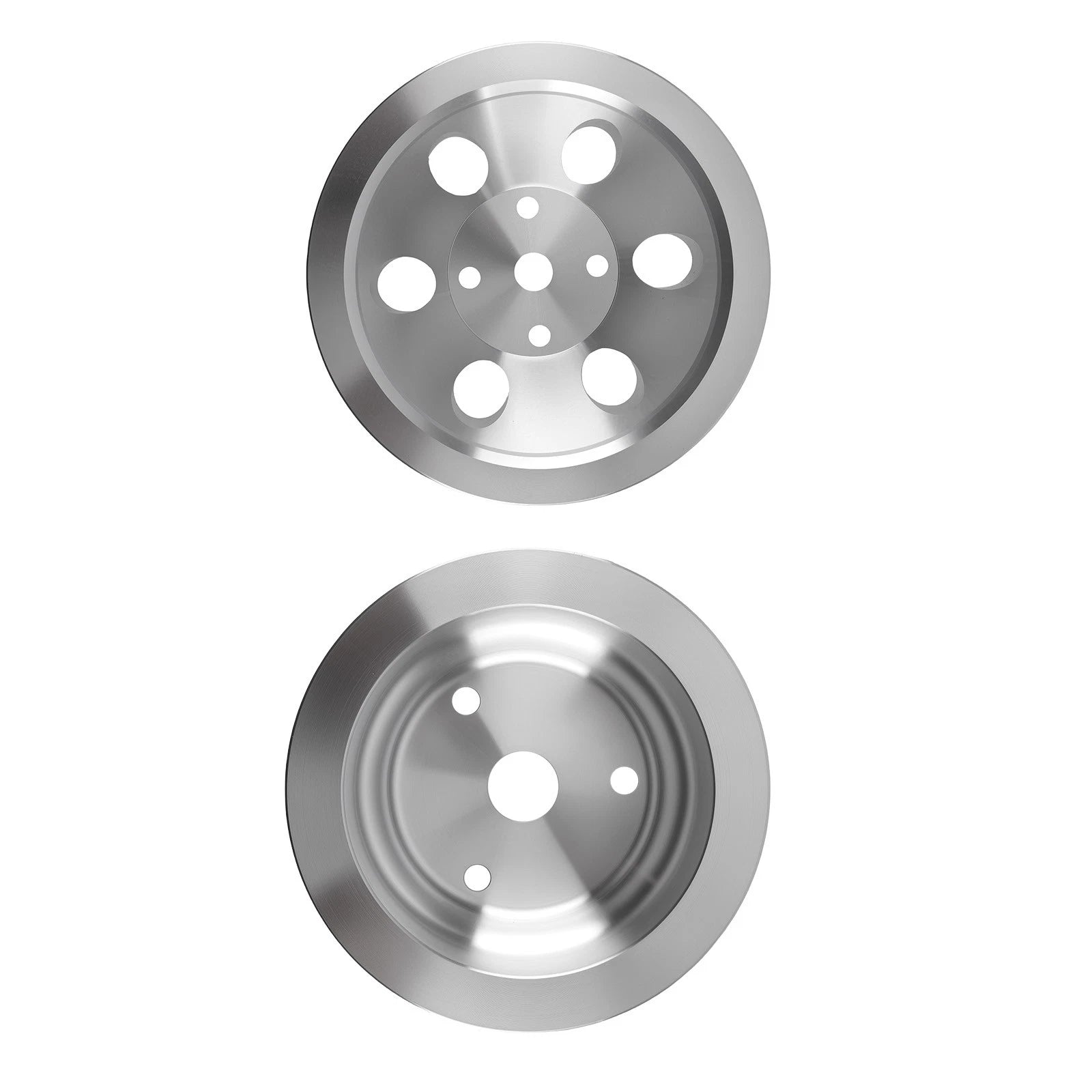 Double Groove V-Belt Crankshaft Pulley for Chevy SBC 265-400 (1969–1986)