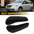 2X Black Seat Armrest Covers for Dodge Grand Caravan, Town & Country (2011–2016)