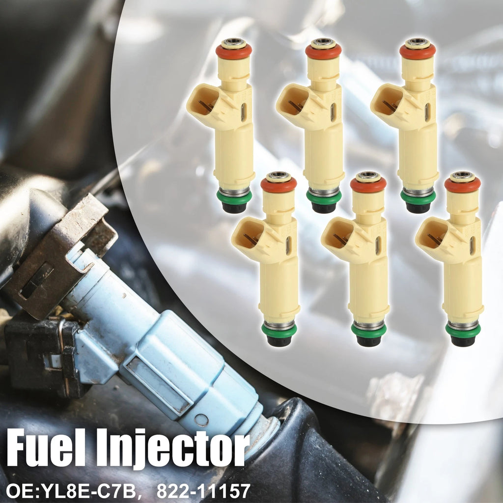6Pcs Fuel Injector Nozzle 195500-3521 for Ford Escape 2.0L 3.0L (2001–2003)