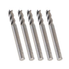 Set of 5 TiALN Coated 1/4" Carbide End Mills for Various Models