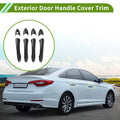 Carbon Fiber Black Exterior Door Handle Cover Trim for Hyundai Sonata (2011–2015)