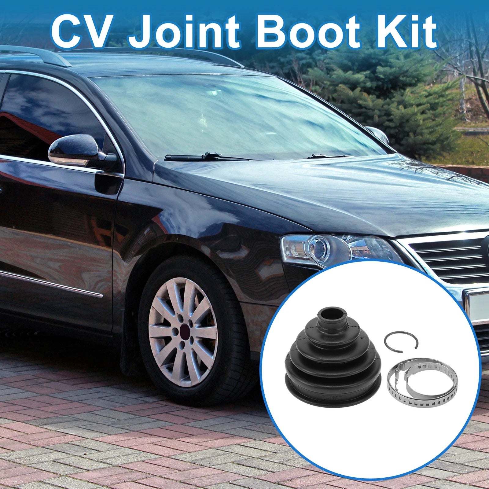 Outer CV Joint Boot Kit w/ Clamps for Volkswagen Passat (1998–2004)