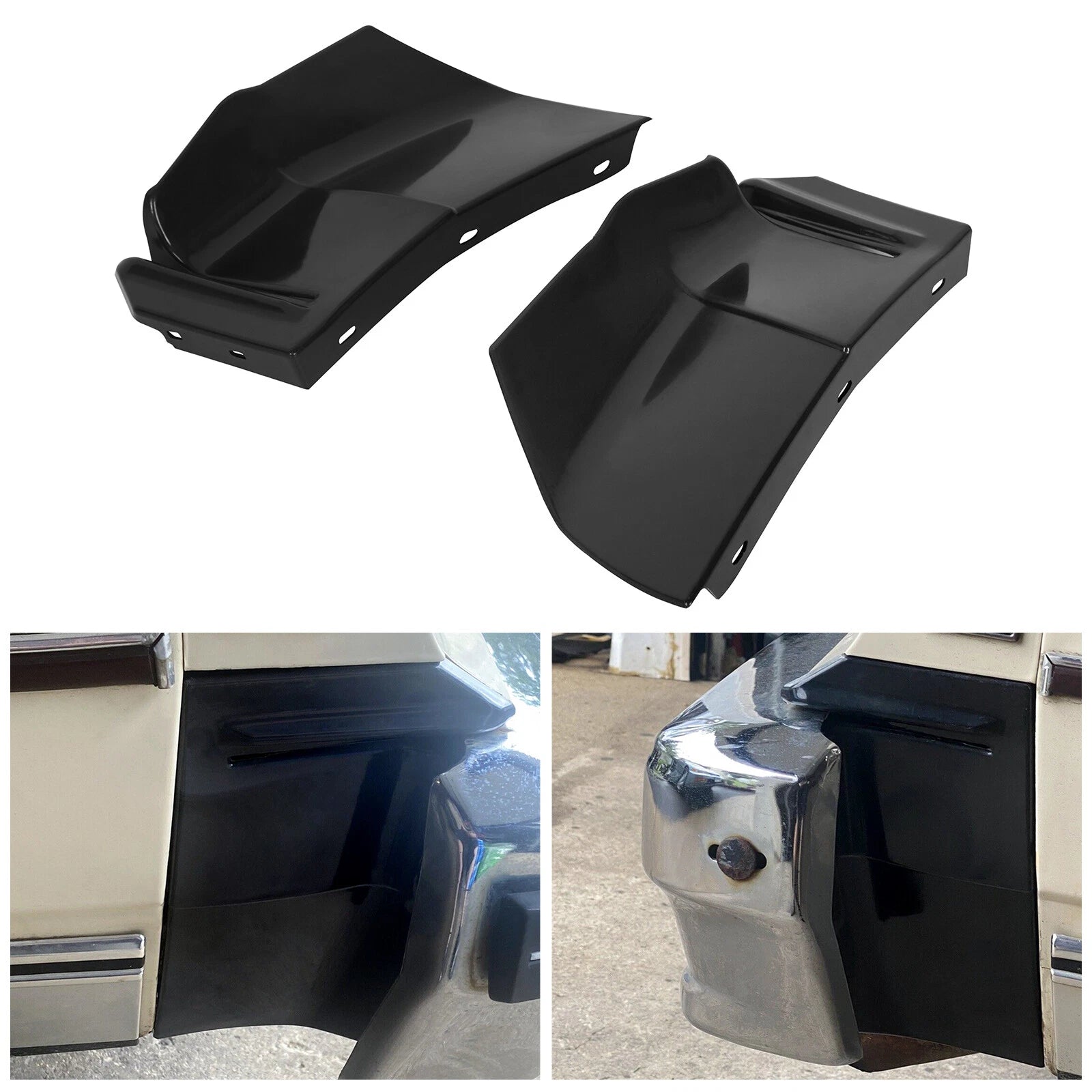 Set of 2 Rear 1/4 Panel Bumper Fillers for Chevrolet Caprice/Impala (1980–1985)