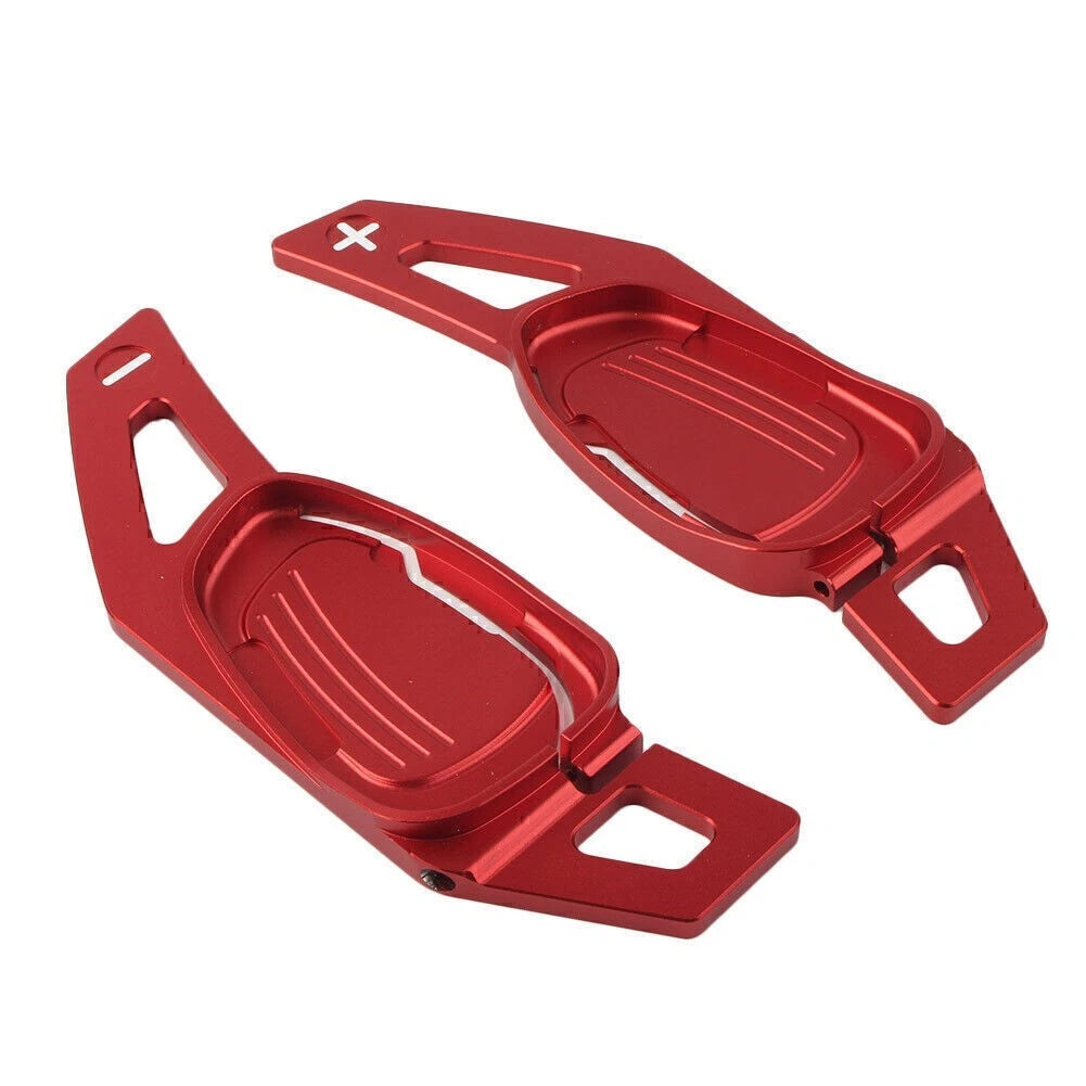 Steering Wheel Shift Paddle Shifter Trim Cover for Audi RS3 (2015–2016) Red Pair